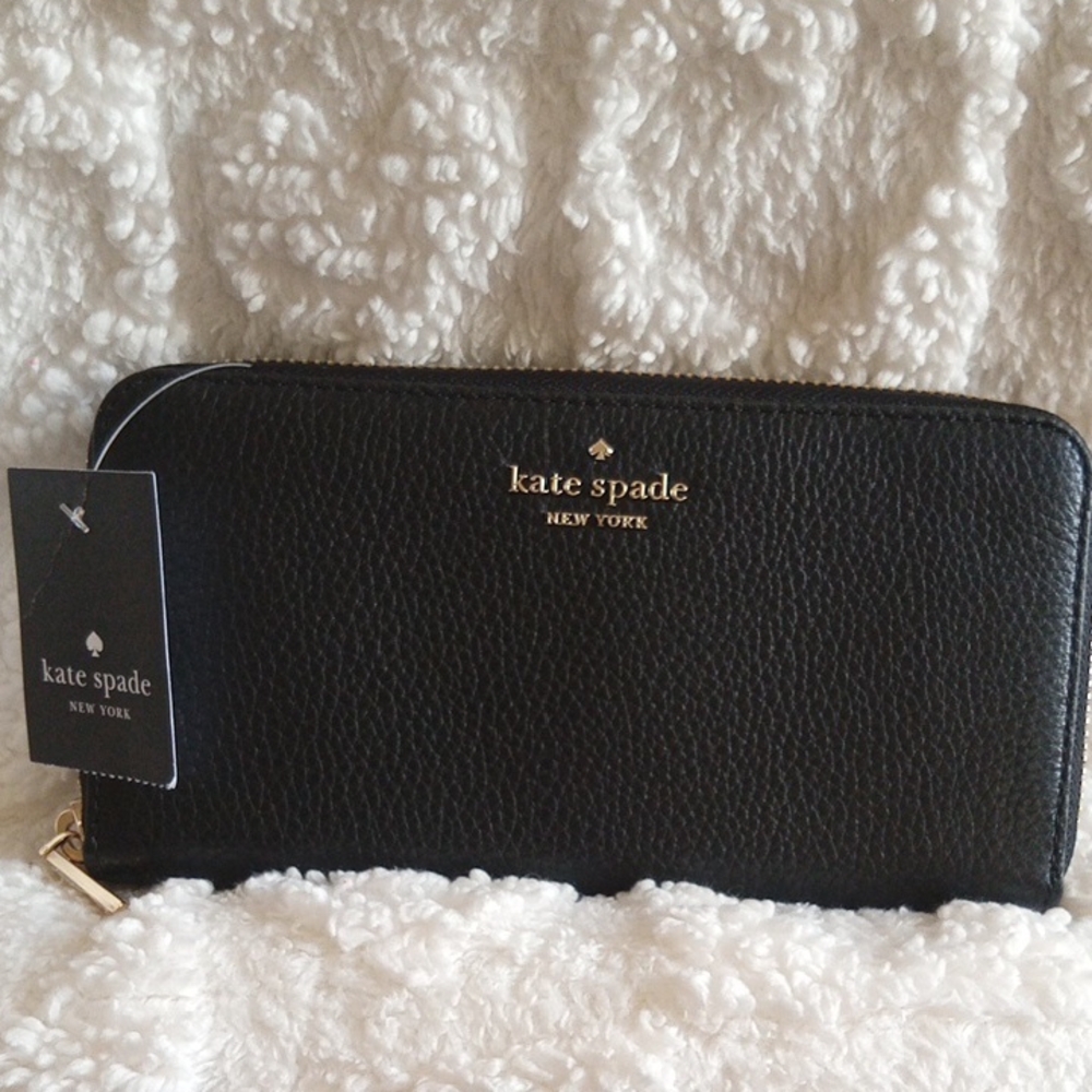 Kate Spade Black Zip-Around Wallet